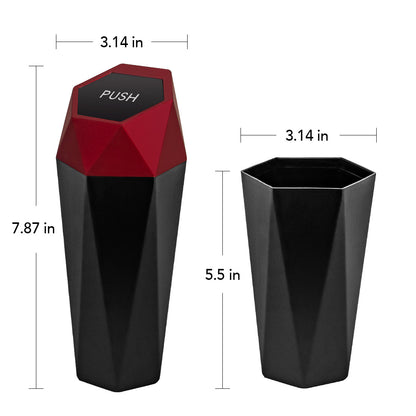 Compact Car Trash Can: Stylish Desktop Storage Box for a Clutter-Free Drive