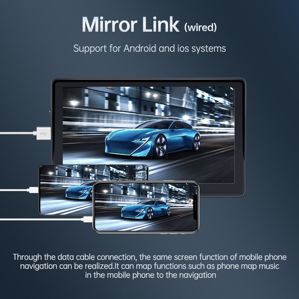 7-Inch Wireless CarPlay Smart Screen - Portable MP5 Navigation & Reversing Player for Your Vehicle