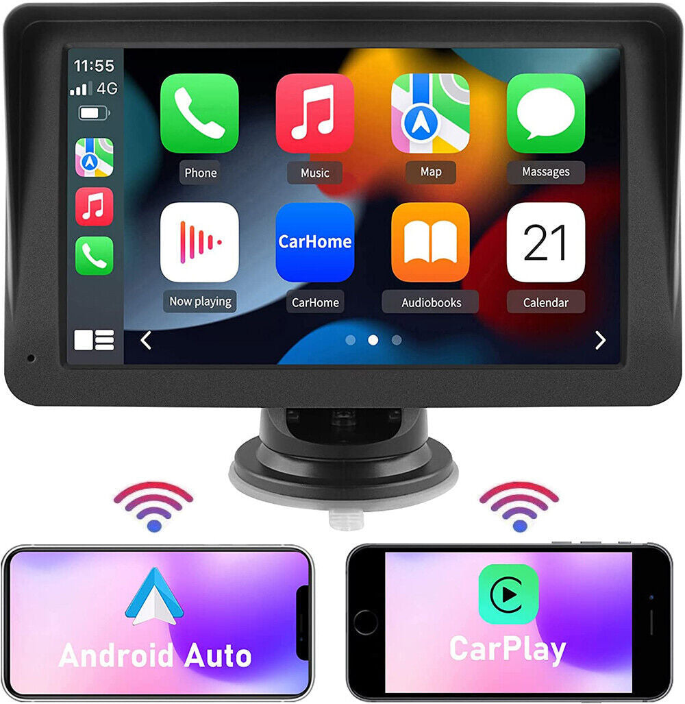 7-Inch Wireless CarPlay Smart Screen - Portable MP5 Navigation & Reversing Player for Your Vehicle