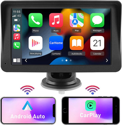 7-Inch Wireless CarPlay Smart Screen - Portable MP5 Navigation & Reversing Player for Your Vehicle