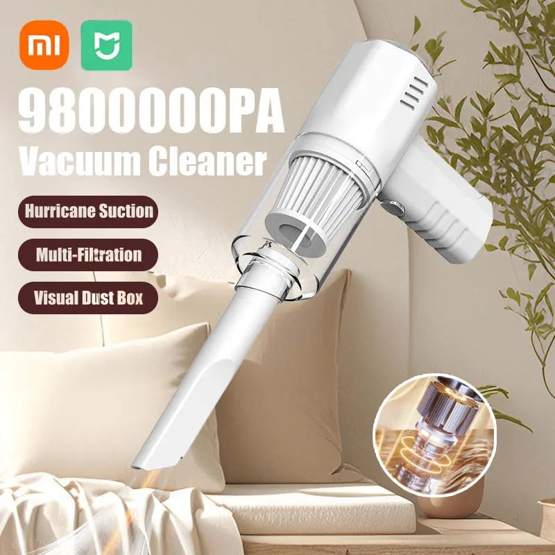 XIAOMI 9800000PA Rechargeable Portable Car Vacuum Cleaner - Powerful Mini Household Vacuuming Machine